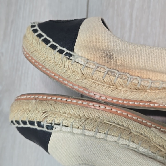 Tory Burch Women's Textile Espadrille Wedge Logo Shoes Sz 8M - Picture 11 of 16